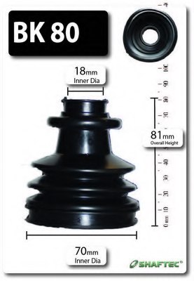 SHAFTEC BK80 Bellow Set, drive shaft